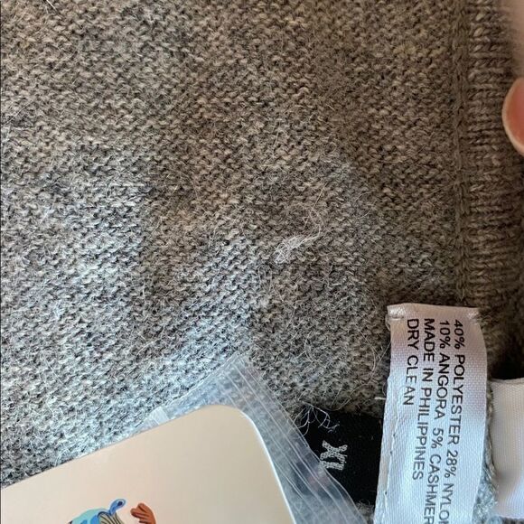 Boat Neck Half Sleeves Blouse - Light Heather Grey - Picture 3 of 3